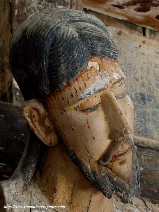 DETALLE DE LA CARA DEL CRISTO